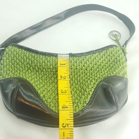 The Sak Womens Brown Crochet Shoulder Strap Lined Inner Pockets Hobo Bags - Picture 8 of 12